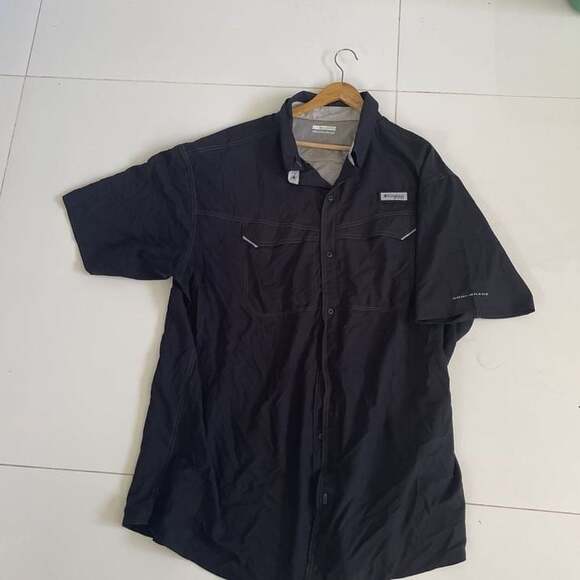 Columbia Other - Columbia Omni-Shade Black Short Sleeve Fishing Shirt Men's XXL